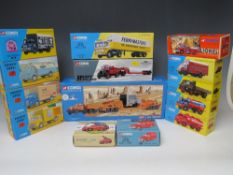 A COLLECTION OF FOURTEEN BOXED CORGI VEHICLES, to include Heavy Haulage 16901, Allied 55301,