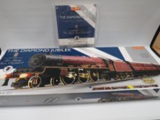 A BOXED '00 GAUGE' HORNBY DIAMOND JUBILEE LIMITED EDITION TRAIN SET, (one of four thousand)