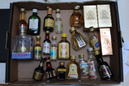 A SMALL COLLECTION OF MINIATURES TO INCLUDE DIMPLE WHISKY