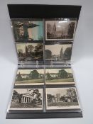 AN ALBUM CONTAINING APPROXIMATELY 130 VINTAGE POSTCARDS OF LOCAL INTEREST, all showing views of