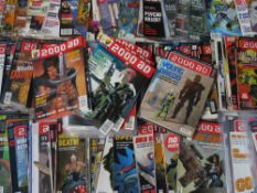 A TRAY OF 2000AD COMICS FEATURING SLAINE AND JUDGE DREDD, together with A BOX OF 2000AD COMICS