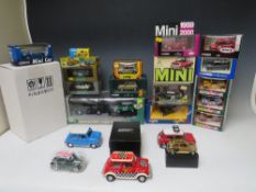 TWENTY TWO BOXED MINIS, to include Franklin Mint Mini, Corgi 339 19678 Monte Carlo Mini Cooper S,