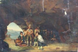 NICAISE DE KEYSER (FLEMISH 1813-1887). Troubles on the road, signed lower right and dated 1831,