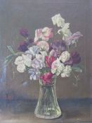 CHARLES HOWSON BENNETT (XIX-XX). British school, still life study of flowers in a glass vase, signed