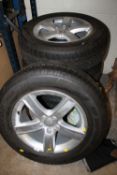 FOUR AUDI WHEELS AND TYRES