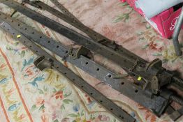A SELECTION OF LARGE SASH CLAMPS
