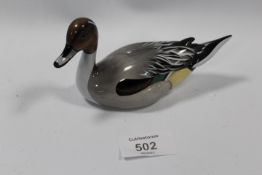 A BESWICK PINTAIL DUCK FIGURE
