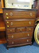 A STAG MINSTREL SEVEN DRAWER CHEST