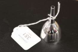 A HALLMARKED SILVER FUNNEL BY H W CO OF LONDON