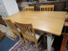 A MODERN NEXT KITCHEN TABLE & FOUR CHAIRS