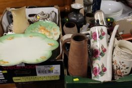TWO TRAYS OF ASSORTED CERAMICS