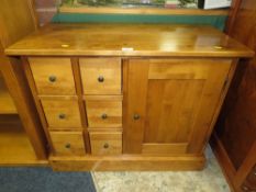 A SMALL MODERN LAURA ASHLEY SIDEBOARD - W 87 cm