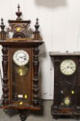 TWO VINTAGE WALL CLOCKS A/F