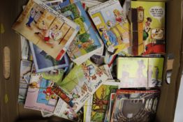 A TRAY OF MOSTLY REPRODUCTION SAUCY SEASIDE POSTCARDS