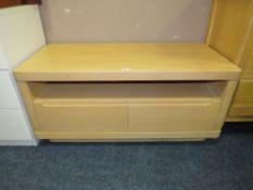 A MODERN 'SCANDINAVIAN' STYLE MEDIA CABINET - W 109 cm