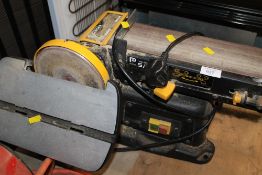 A BENCH TOP BELT AND DISC SANDER