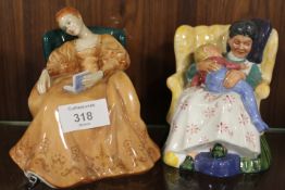 TWO ROYAL DOULTON FIGURES SWEET DREAMS HN2380 AND ROMANCE HN2430