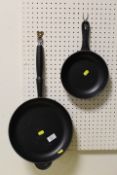 TWO LE CRUESET PANS