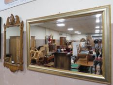 THREE MODERN WALL MIRRORS TO INC A GEORGIAN STYLE EXAMPLE