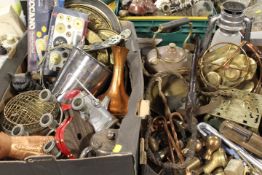 TWO TRAYS OF ASSORTED VINTAGE WARE AND COLLECTABLES