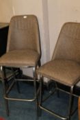 TWO MODERN KITCHEN/BAR STOOLS (DIFFERENT SEAT HEIGHTS)