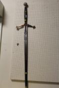AN ORNAMENTAL DISPLAY SWORD