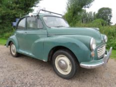 A GREEN 1971 MORRIS MINOR 1000 HISTORIC VEHICLE 'RMW 19K', petrol, 1098cc, single key, V5C log book