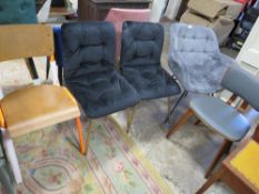 A QUANTITY OF MODERN UPHOLSTERED DINING CHAIRS