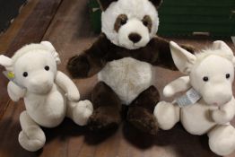 COLLECTION OF THREE CHARLIE BEARS - WILBUR ANASTASIA AND BROWN WHITE BEAR
