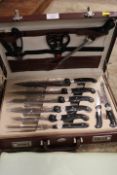 A CASED NEW AND UNUSED PRIMA PROFILE LINE KNIVES AND ETC