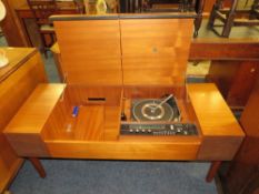 A VINTAGE TEAK DYNATRON RADIOGRAMME