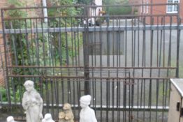 TWO PAIRS OF WROUGHT IRON GARDEN GATES