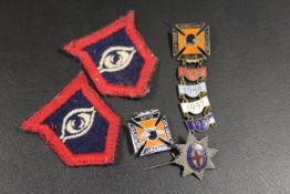 A SMALL COLLECTION OF ENAMELLED NEW CROSS SPEEDWAY SUPPORTERS CLUB WITH ADDITIONAL BARS DATED