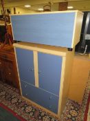 A MODERN CABINET & BLANKET BOX