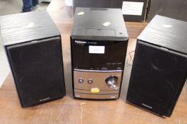 A SMALL PANASONIC SA2PM500DB STEREO SYSTEM