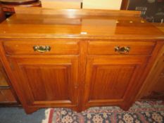 AN EDWARDIAN MAHOGANY SIDEBOARD