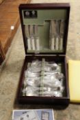 A CASED CANTEEN OF ARTHUR PRICE CUTLERY |NOSTALGIA | (UNCHECKED) TOGETHER WITH A CASED SIX PLACE