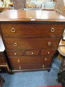 A STAG MINSTREL SEVEN DRAWER CHEST
