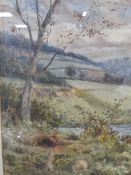 THREE FRAMED WATERCOLOURS BY A McCAREL-HOGG