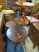 FOUR ASSORTED OCCASIONAL TABLES