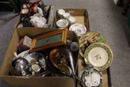 A LARGE QUANTITY OF CERAMICS AND SUNDRIES TO INCLUDE INDIAN TREE , ART DECO THREE PIECE TEA