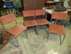 FOUR RETRO DINING CHAIRS