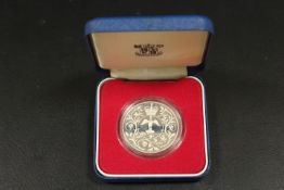 A SILVER PROOF 1977 CROWN