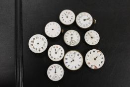 TEN ANTIQUE TRENCH WRISTWATCH MOVEMENTS