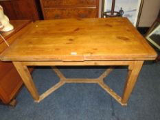 AN ANTIQUE PINE DRAWLEAF TABLE A/F
