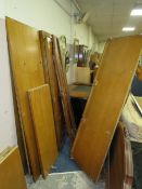 A LARGE MODERN FLATPACK TRIPLE WARDROBE