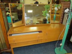 A RETRO 'STAG' DRESSING TABLE - W 150 cm