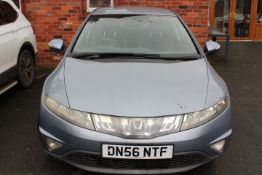 2007 PETROL 1.3L PALE BLUE HONDA CIVIC 'DN56 NTF' - KEY BUT NO PAPERWORK