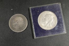 AN 1891 SILVER COINS INC 1820 CROWN