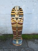 A MODERN EGYPTIAN STYLE TUTANKHAMUN STORAGE CABINET - H 122 cm / 4ft